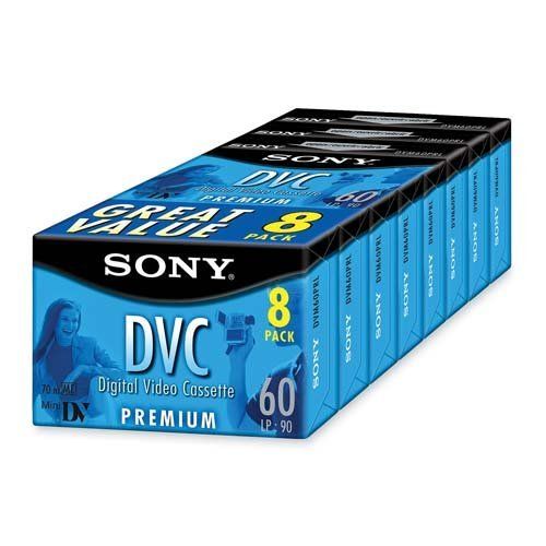 Sony Mini DV 1 Hour Premium Grade 8-Pack