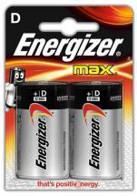 Energizer Alkaline Max D Batteries 2pack