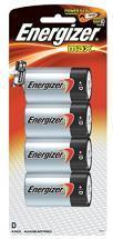 Energizer Alkaline Max D Batteries 4pack