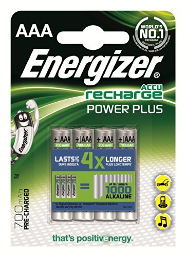 Energizer HR03 AAA 1.2V 700mAh Rechargeable Battery 4pack