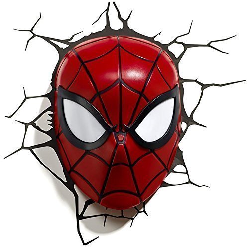 3DlightFX 3D LED Wall Mountable Spiderman Mask