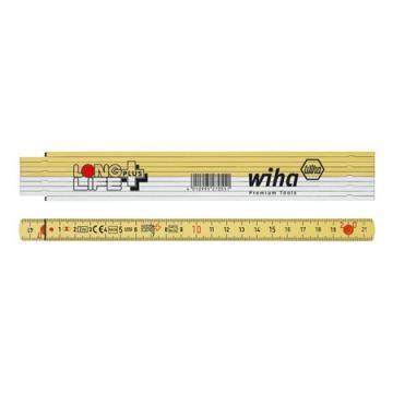 Wiha Longlife Plus folding metre rule, 2 m, metric, 10 segments