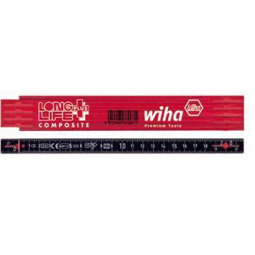 Wiha Longlife Plus Composite, folding ruler, 2 m, 10 blades