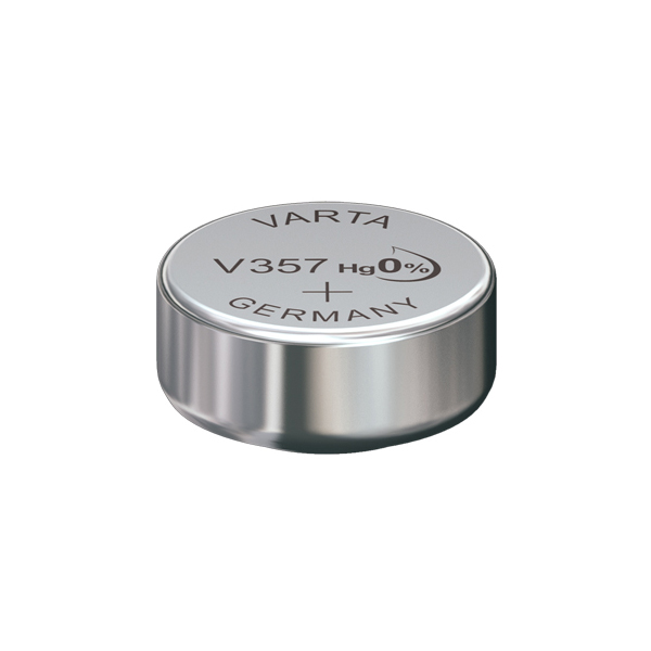 Varta Single Cell, Silver Oxide, 145 mAh, 1.55 V, V357 Battery