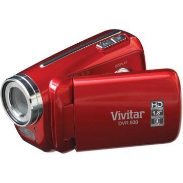 Vivitar DVR 508NHD Red Full-HD Digital Camcorder