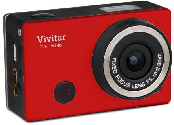 Vivitar DVR794HD Red Full-HD Action Camera with WiFi