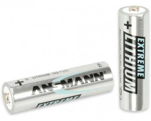 Ansmann Lithium Iron Disulphide, 3000 mAh, 1.5 V, AA Battery
