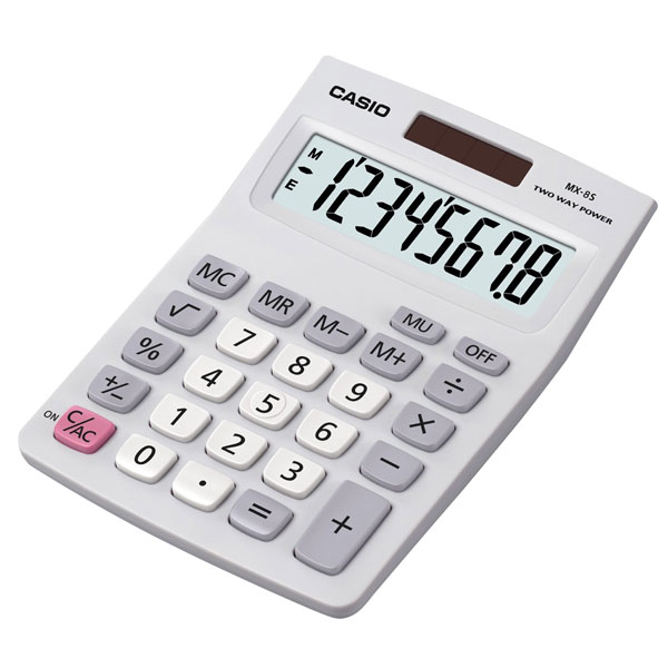 Casio MX-8S Calculator silver