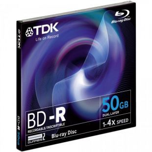 TDK 4x BD-R Media Jewel Cases (5-Pack)