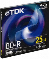 TDK 4x BD-R Media Jewel Case