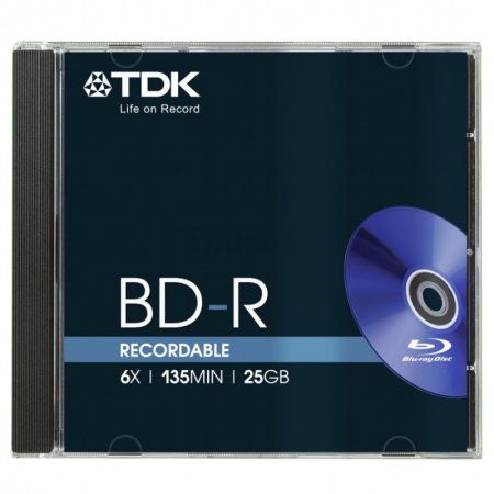 TDK 6x BD-R Media Jewel Cases (5-Pack)