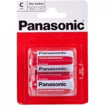 Panasonic Pack of 2, Zinc Carbon, 1.5 V, C Batteries