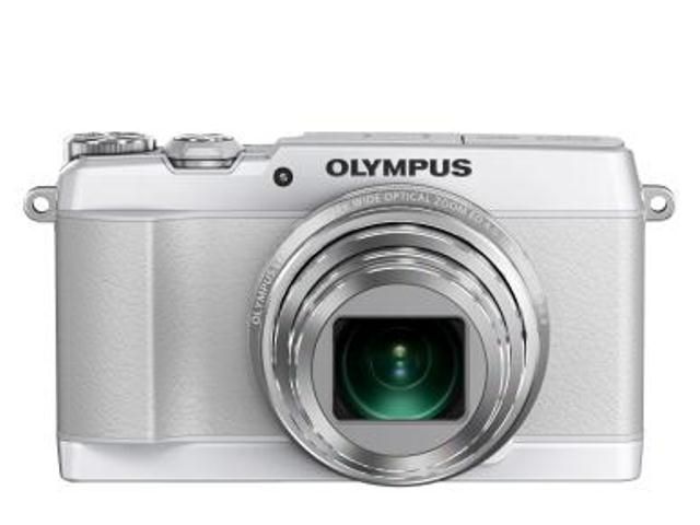 Olympus White Stylus Traveller SH-1 16MP Digital Camera