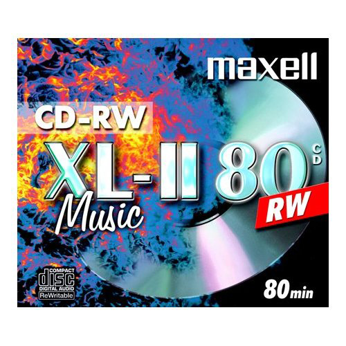 Maxell CD-RW for Music Media Jewel Case (10 Pack)