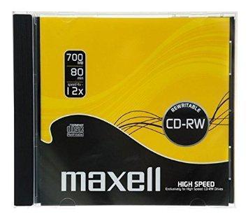 Maxell 12x CD-RW Media Jewel Cases (10 Pack)