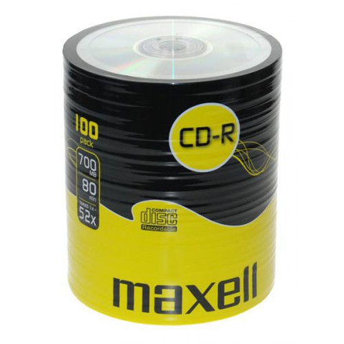 Maxell CD-R Media Shrinkwrapped (100 Pack)
