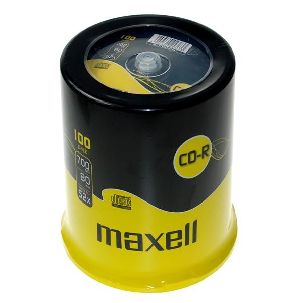 Maxell CD-R Media Spindle Pack (100 Pack)