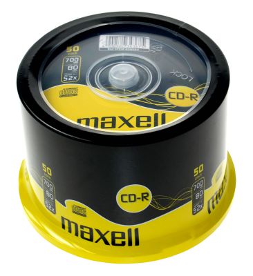 Maxell CD-R Media Spindle Pack (50 Pack)