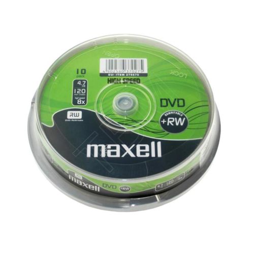 Maxell DVD+RW Spindle 10 Pack