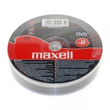 Maxell DVD-R, 4.7GB, 10PK Shrinkwrapped