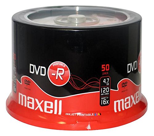 Maxell DVD-R Printable Spindle 50-Pack