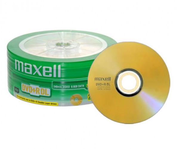 Maxell DVD+R DL Spindle 25-Pack