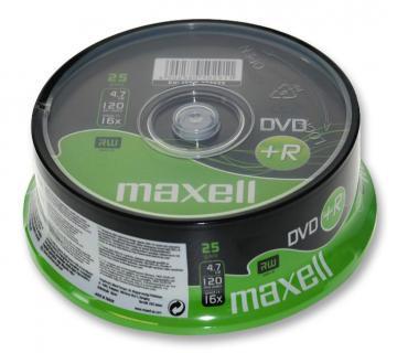 Maxell DVD+R, 25pk Spindle