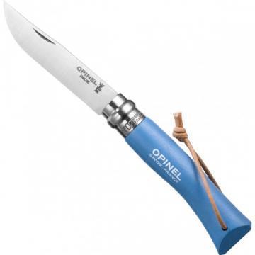 Opinel Stainless Steel Coloured No 7 s/s traditional pocket knife