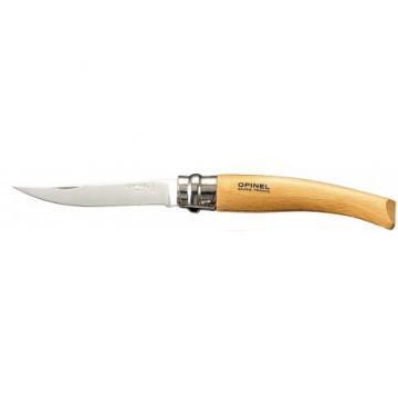 Opinel 8cm SLIMLINE beechwood handle knife