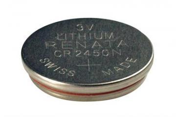Renata Lithium Manganese Dioxide, 540 mAh, 3 V, 2450 Battery