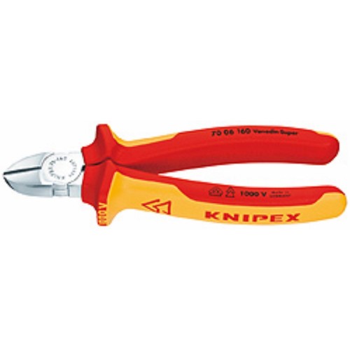 Knipex 140mm VDE Diagonal Cutters