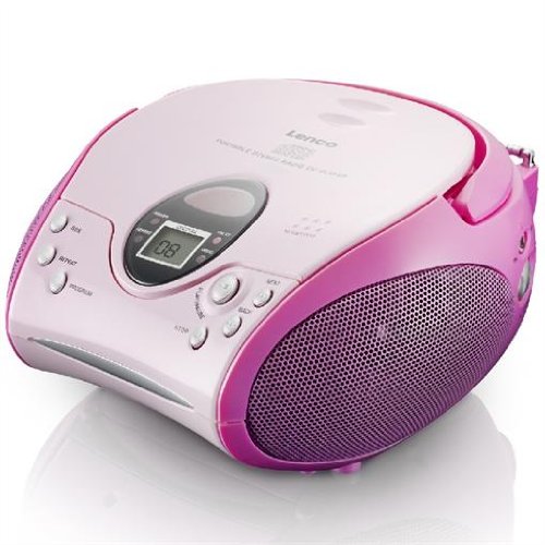 Lenco Portable Pink CD/FM Radio