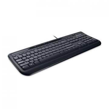 Microsoft Wired Keyboard 600 Black with Quiet Touch Keys
