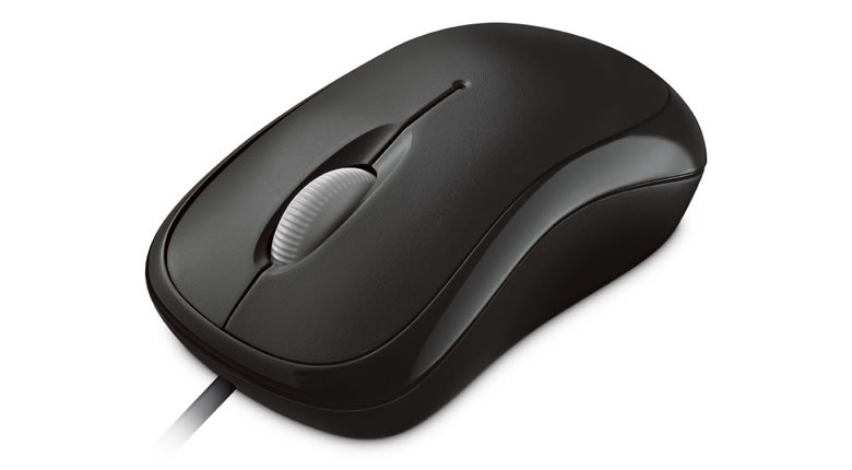 Microsoft Basic Black Optical Mouse for Business