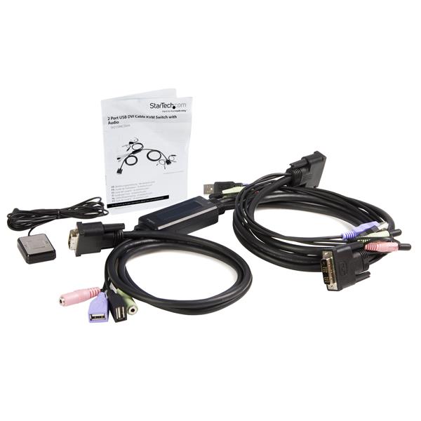 Startech 2 Port USB/DVI KVM Switch with Cables