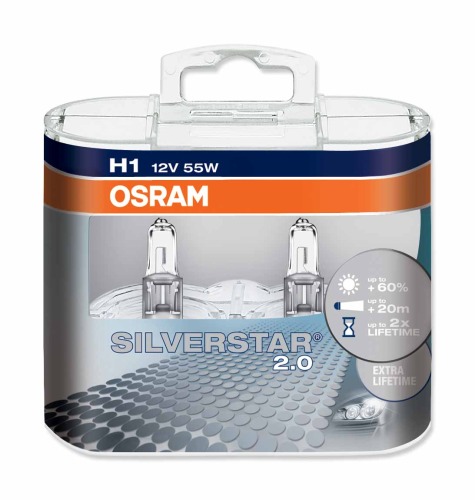 OSRAM Silverstar H1 12V 55W Headlamp
