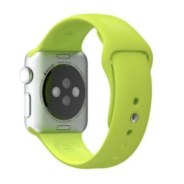 Apple Watch 42mm Silver Aluminium / Green Sport Band