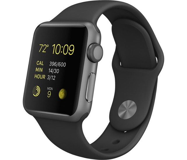 Apple Watch 38mm Space Gray Aluminium / Space Gray Sport Band