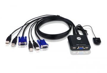 ATEN 2 Port USB Cabled KVM Switch