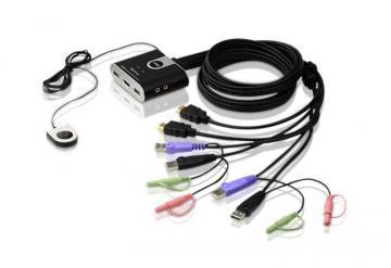 ATEN 2 Port USB HDMI Audio/Video KVM Switch