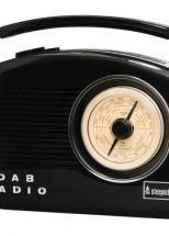 Steepletone Dorset Retro DAB Radio, Black