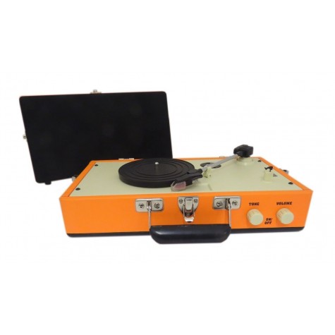Steepletone Orange Retro Style Record Player