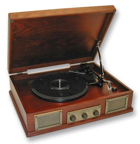 1950s oak record player shelf