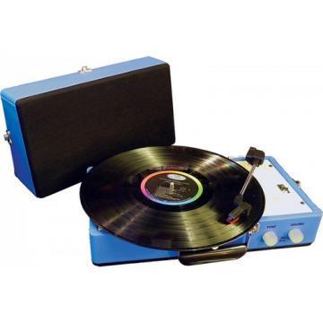 Steepletone Blue Retro Style Record Player