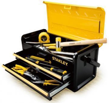 Stanley 19" 2-Drawer Metal Toolbox
