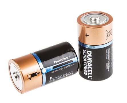 Duracell Ultra Power With Duralock, Pack of 2, Alkaline, 1.5 V, D