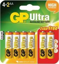 GP Ultra, Pack of 8+4, Alkaline, 1.5 V, AAA Battery