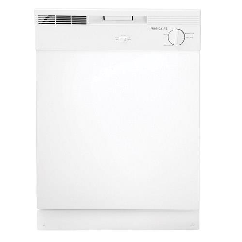 Frigidaire FBD2400KW 24" Built-In Dishwasher White 2 Cycle