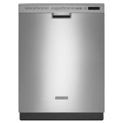 KitchenAid KDFE454CSS 24'' 6-Cycle/6-Option Dishwasher, Pocket Handle