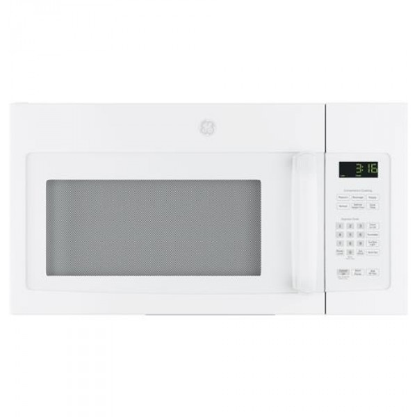 GE JNM3163DJWW Spacemaker Over-The-Range Microwave, 1.6 Cubic Feet, White